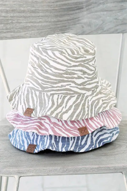 Zebra Print Bucket Hat